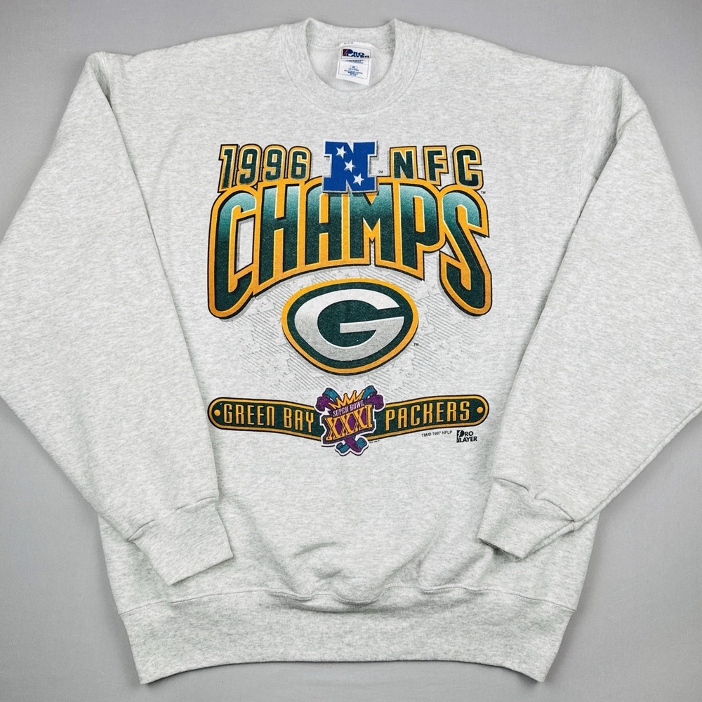 Green Bay Packers Super Bowl XXXI Crewneck Sweatshirt XL Vintage 90s Pro Player